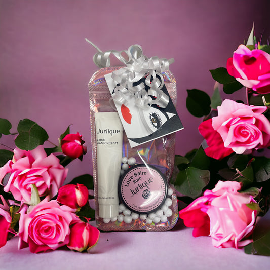 Rose Lip Balm + hand cream Gift Set (Wrapped & Ready)